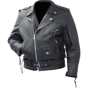 Thick Leather Motorcycle Jacket